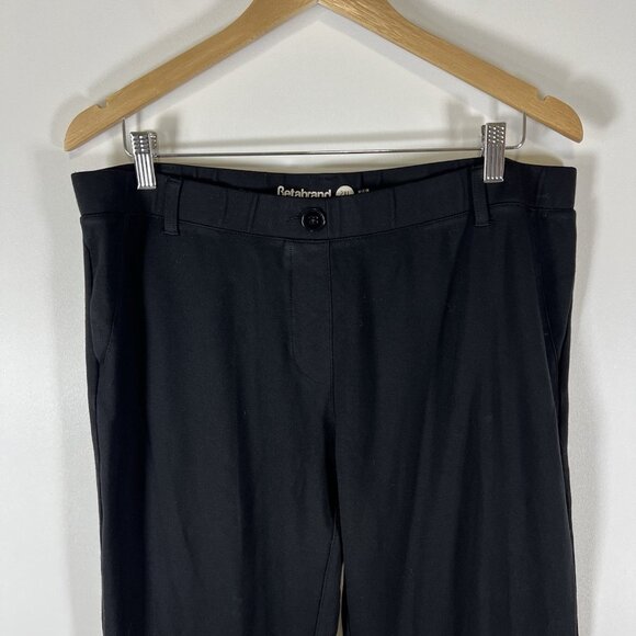 Betabrand Yoga Dress Pants 2XL Womens Tall Bootcut Black Rayon Blend Comfort - Picture 3 of 7